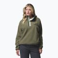 Dámská fleecová mikina Columbia Helvetia II Cropped Half Snap Fleece stone green/safari