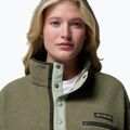 Dámská fleecová mikina Columbia Helvetia II Cropped Half Snap Fleece stone green/safari 5