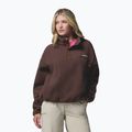 Dámská fleecová mikina Columbia Helvetia II Cropped Half Snap Fleece tobacco