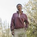 Dámská fleecová mikina Columbia Helvetia II Cropped Half Snap Fleece antique mauve/mineral pink 7