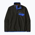 Pánská fleecová mikina Patagonia Lightweight Synchilla Snap-T Pullover black w/p6 blue