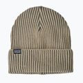 Zimní čepice Patagonia Fishermans Rolled Beanie contrast stripe: weathered stone