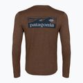 Pánské tričko Longsleeve Patagonia Cap Cool Daily Boardshort Logo LS berm brown - light berm brown x-dye 2