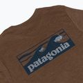 Pánské tričko Longsleeve Patagonia Cap Cool Daily Boardshort Logo LS berm brown - light berm brown x-dye 4