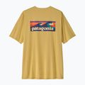 Pánské tričko na lezení Patagonia Capilene Cool Daily Boardshort Logo limestone yellow - light limestone yellow x-dye 2