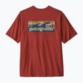 Pánské tričko na lezení Patagonia Boardshort Logo Pocket Responsibili rusty red 2