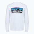 Pánské tričko Longsleeve Patagonia P-6 Logo Responsibili fiber white 2