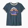 Dámské tričko Patagonia Great Waves Ringer Tee summit blue 2