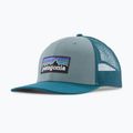 Kšiltovka Patagonia P-6 Logo Trucker Hat blue sage
