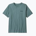 Pánské tričko na lezení Patagonia P-6 Logo blue sage