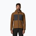 Pánská trekingová mikina Patagonia R2 TechFace Hoody deer brown