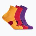 Ponožky HOKA Quarter Run Sock 3-Pack egg yolk/cerise/virtual violet