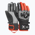 Dětské lyžařské rukavice Reusch Worldcup Warrior R-Tex XT Junior black/silver/fluo red 2