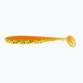 Relax Bass 3 Laminovaná měkká návnada 4 ks. Oranžová / Chartreuse-Silver Glitter BAS3