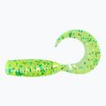 Měkká návnada Relax Twister VR1 Standard 8 ks. Chartreuse-Gold / Blue Glitter VR1-TS