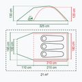 Kempinkový stan Coleman Darwin 3+ pro 3 osoby šedý 2176904 2