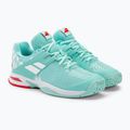 Dětská tenisová obuv Babolat Propulse All Court JR yucca/white 4