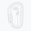 Karabina Petzl Am'D Triact-Lock zlatá M34A TLY 2