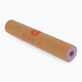 Podložka na cvičení Sveltus Cork Yoga natural/ lila 6
