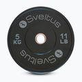 Olympijský bumper kotouč Sveltus Training Olympic Disc 5 kg black