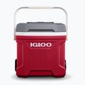 Turistická chladnička Igloo Latitude 16 Qt Roller 15 l industrial red/ meteorite 2