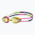 Dětské plavecké brýle arena Tracks JR Mirror blue yellow violet/fuchsia/green