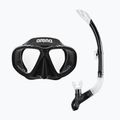 Dětská šnorchlovací sada Arena Premium Snorkeling Set Jr black/clear/black