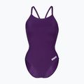 Dámské jednodílné plavky Arena Team Light Drop Solid plum/white