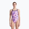 Dámské jednodílné plavky arena Rose Texture Swimsuit Xcross Back multi pink/navy 5