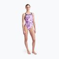 Dámské jednodílné plavky arena Rose Texture Swimsuit Xcross Back multi pink/navy 6