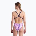 Dámské jednodílné plavky arena Rose Texture Swimsuit Xcross Back multi pink/navy 7