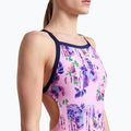 Dámské jednodílné plavky arena Rose Texture Swimsuit Xcross Back multi pink/navy 8