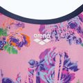 Dámské jednodílné plavky arena Rose Texture Swimsuit Xcross Back multi pink/navy 3
