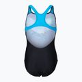 Dětské jednodílné plavky arena Multi Pixels New Swim Pro Back černá/tyrkysová 2