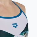 Dámské jednodílné plavky arena Planet Super Fly Back white multi/blue cosmo 5