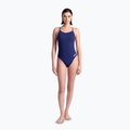 Dámské jednodílné plavky arena Lace Back Solid navy/white 6