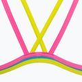 Dámské jednodílné plavky arena One Double Cross Back One Piece tyrkysová/fluo růžová/měkká zelená 5