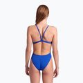Dámské jednodílné plavky arena Lace Back Solid royal/white 7