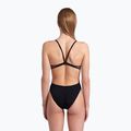 Dámské jednodílné plavky arena Lace Back Solid black/white 7