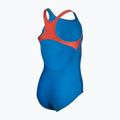 Dětské jednodílné plavky arena Kikko V Swim Pro Back blue china/calypso coral 4