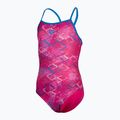 Arena Daly Light Drop Back freak rose/blue china dětské jednodílné plavky 2