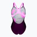 Dámské jednodílné plavky  arena Imaginary Swim Pro Back black/shocking pink/multi 2