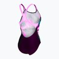 Dámské jednodílné plavky  arena Imaginary Swim Pro Back black/shocking pink/multi 4