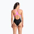 Dámské jednodílné plavky  arena Imaginary Swim Pro Back black/shocking pink/multi 7