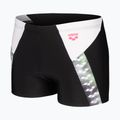 Pánské plavky arena Stripe Short black/white/multi 3