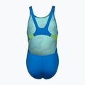 Dětské jednodílné plavky arena Star Shaped Swim Tech L blue river/soft green/multi 2