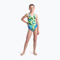 Dětské jednodílné plavky arena Star Shaped Swim Tech L blue river/soft green/multi 6