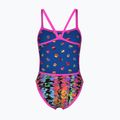 Dámské jednodílné plavky  arena Reversible Swimsuit Challenge Back royal multi/shocking pink 4