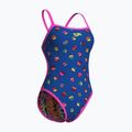 Dámské jednodílné plavky  arena Reversible Swimsuit Challenge Back royal multi/shocking pink 6