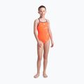 Dětské jednodílné plavky arena Star Graphic Lightdrop Back bright coral / plum 2
